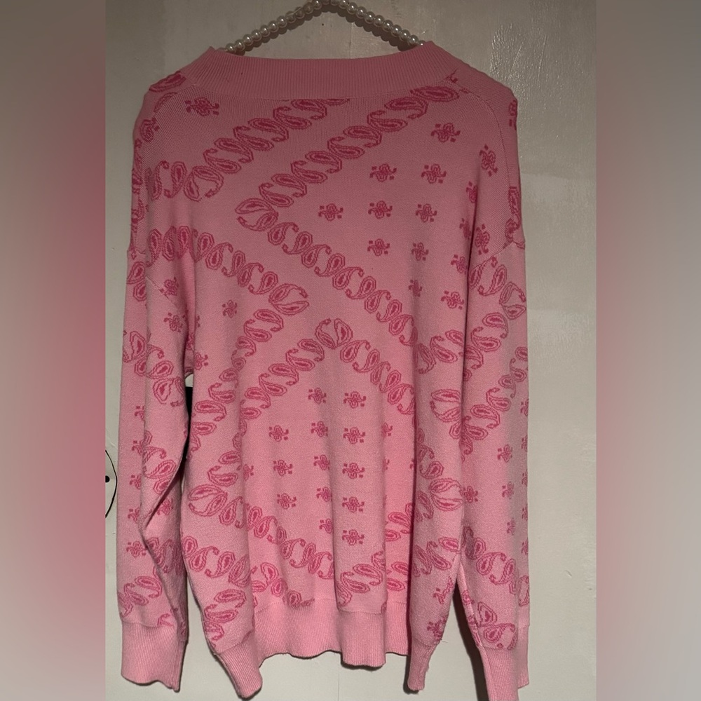 Monarch Pink Patterned Sweater - Picture 2 of 2